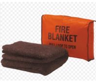 Fiberglass Fire Blanket 1x1m Emergency Extinguisher | Heat-Resistant Safety Blanket for Kitchen Car Home Fire Suppression | Wall-Mount PVC Box UAE Fire Safety Best Price